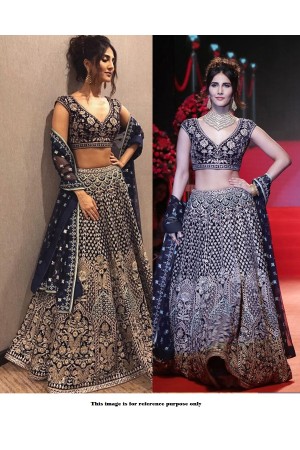 Bollywood Style Black color silk lakme fashion lehenga choli