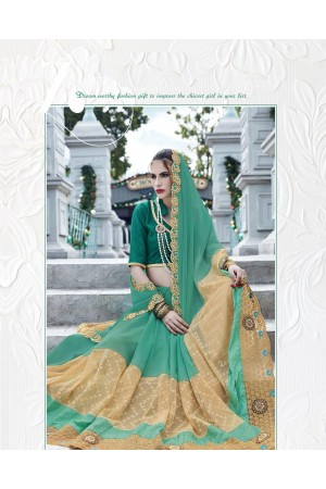 Party-wear-Seagreen3-color-saree
