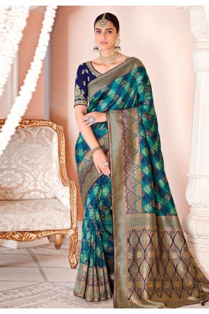 Light green silk festival wear saree 13394