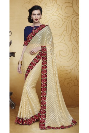 Party-wear-Beige-2-color-saree