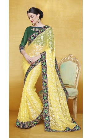 Party-wear-Yellow-5-color-saree