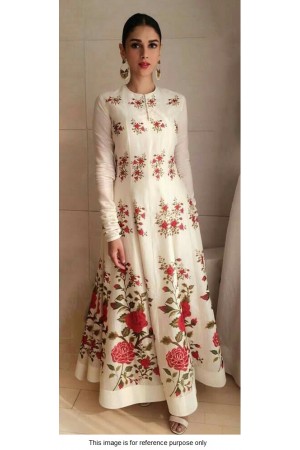Bollywood Aditi rao Hydari white silk gown