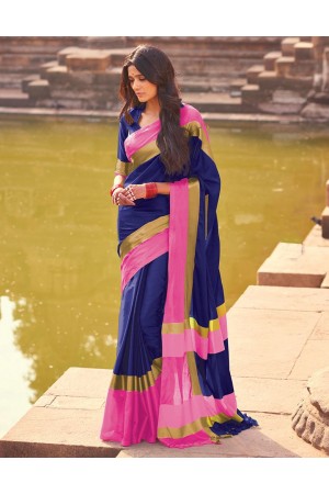 Aangi Midnight Blue Festive Wear Saree