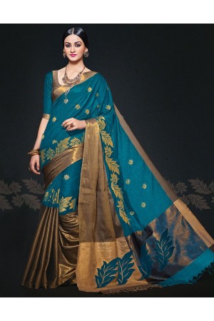 Aryaa August Peacock Designer Wear Cotton Sarees