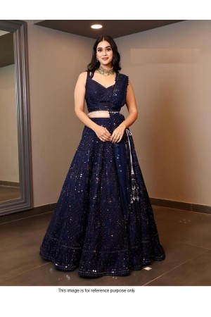 Bollywood Model blue georgette lehenga choli