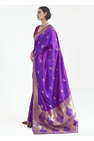 FRENCH VIOLET KANJIVARAM SILK 184002