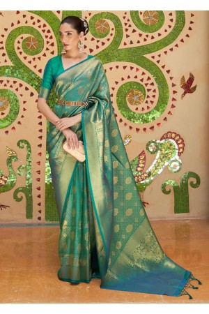 GEM GREEN KANJIVARAM SILK 198001