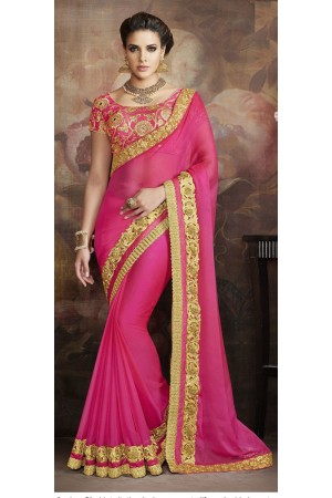 Party-wear-Pink-color-6-saree
