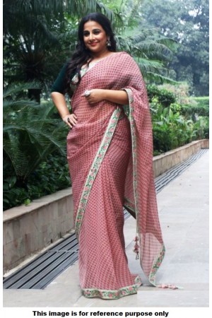 Bollywood Style Vidhya Balan georgette saree