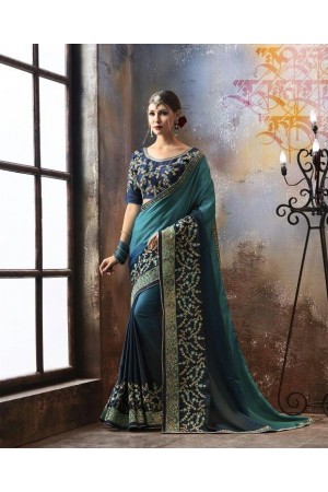Party wear indian wedding designer saree 6707