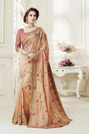 Party wear indian wedding designer saree 7011