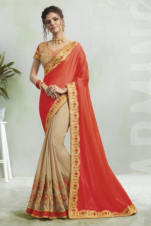 Party wear indian wedding designer saree 7301