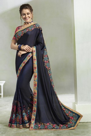 Party wear indian wedding designer saree 7308