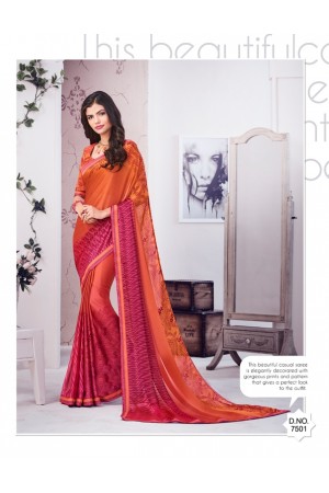 Party wear indian wedding designer saree 7501