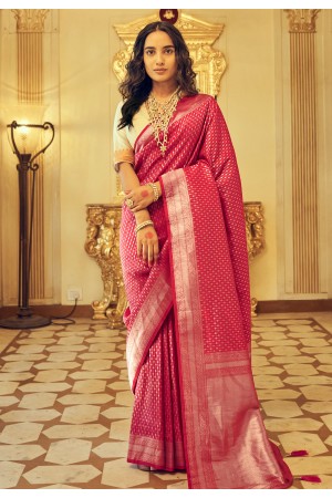Kanjivaram Saree in Maroon colour 10056