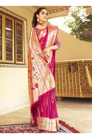 Rani Silk Festival Wear Weaving Saree PUSHPA 1003