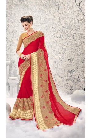 Party-wear-Red-8-color-saree