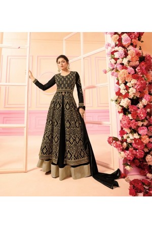 Drashti Dhami Black georgette Indian wedding Ghagra 2210