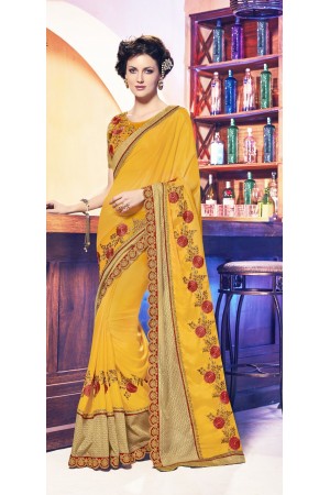 Party-wear-yellow-11-color-saree