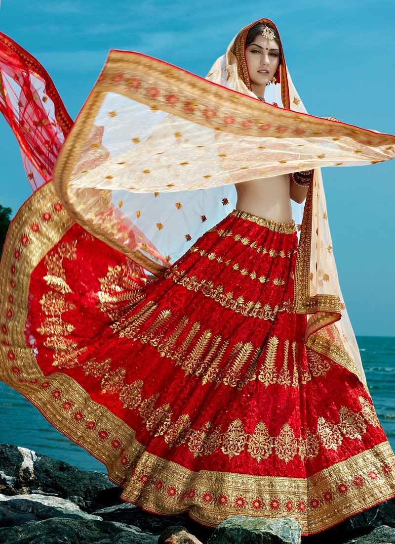 net work lehenga