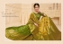 Golden Green Linen Silk party wear saree 60492