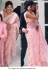 Bollywood Priyanka Chopra Pastel pink net saree