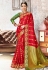Maroon kanjivaram saree with blouse 68182