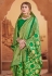 Green banarasi festival wear saree 60841