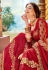 Magenta georgette embroidered festival wear saree PRP5260