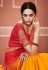 Orange georgette bandhej saree with blouse 2132