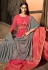 Magenta muslin embroidered kameez with palazzo 7506