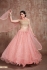 Baby pink net sequins wedding lehenga