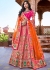 Pink Traditional Silk Jacquard Woven Lehenga Choli 2704