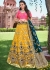 Yellow Silk Jacquard Woven Lehenga Choli 2705