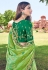 Green banarasi half and half saree 2908