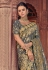 Gray banarasi silk saree with blouse 2808