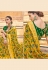 Yellow banarasi silk festival wear saree 3104