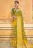Yellow banarasi silk festival wear saree 3104