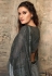 Gray lycra saree with blouse 11210