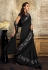 Black lycra party wear saree 11219