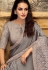 Gray lycra saree with blouse 11224