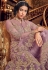 Light purple net dual look Wedding lehenga kameez