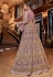 Light purple net dual look Wedding lehenga kameez