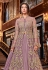 Light purple net dual look Wedding lehenga kameez