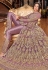 Light purple net dual look Wedding lehenga kameez