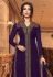 Purple georgette embroidered Wedding Palazzo