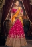 Magenta silk circular lehenga choli 5161