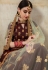 Brown silk circular lehenga choli 8005