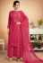 rani pink muslin straight palazzo style suit 925