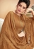 beige muslin straight palazzo style suit 919